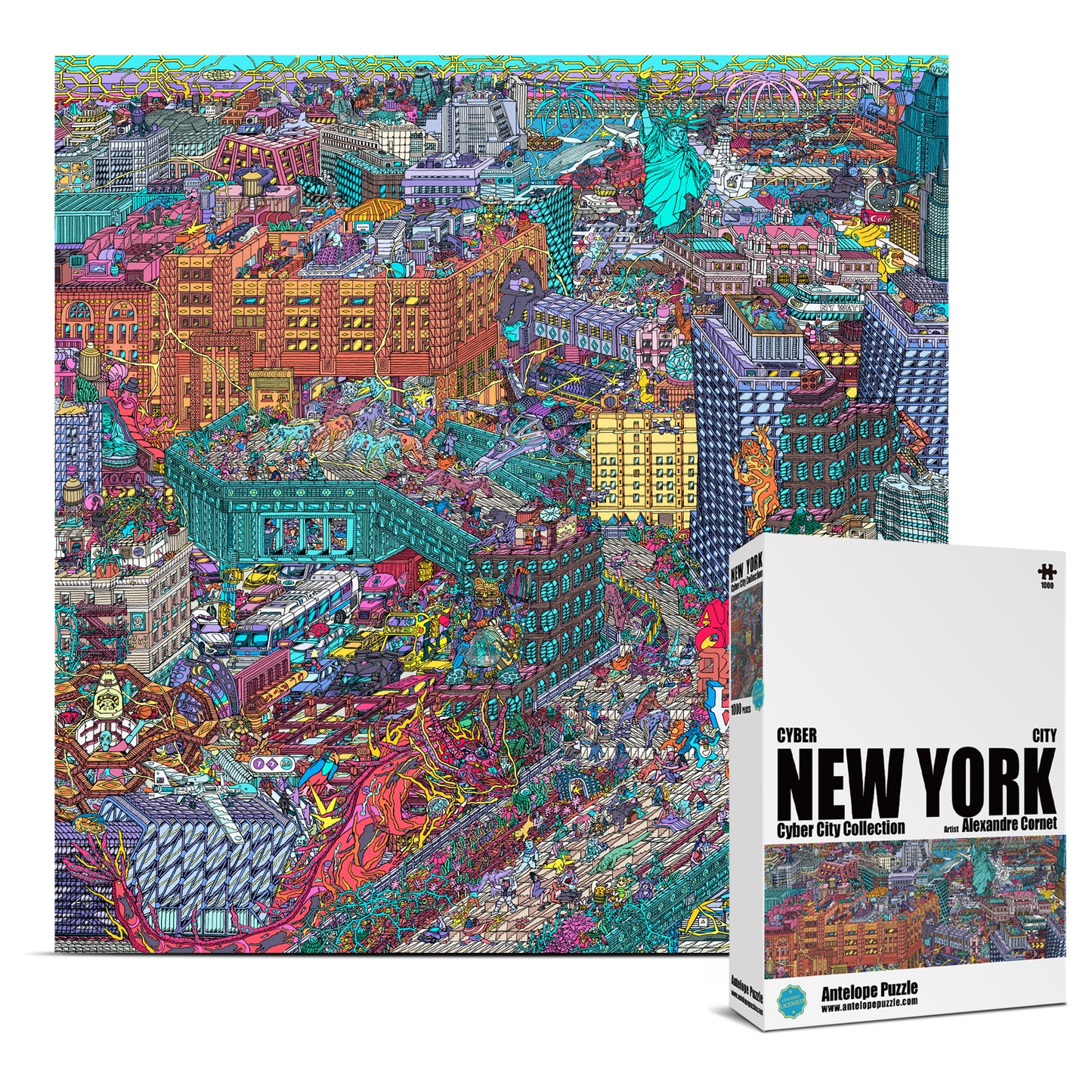 Cyber New York City-The High Line 1000 Piece Jigsaw Puzzle