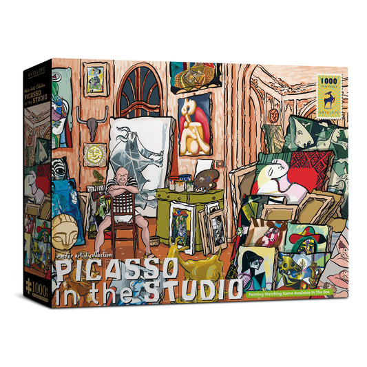 Pablo Picasso In His Studio 1000 Piece Jigsaw Puzzle Master Art