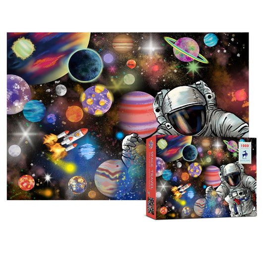 Space Travel 1000 Piece Jigsaw Puzzle by Lynn Weilin